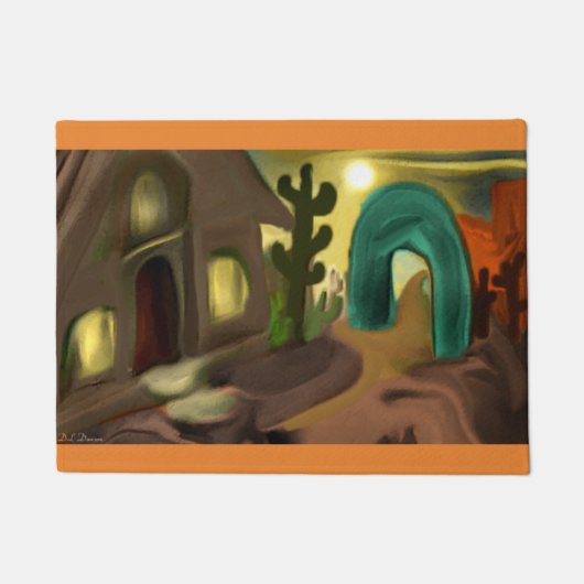 Paillasson Mission espagnole Art Abstrait Sud-Ouest (Devant)