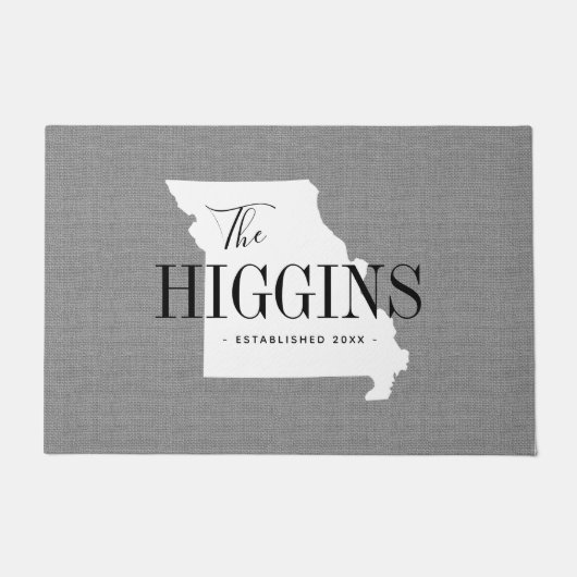 Paillasson Missouri Famille Monogramme État (Devant)