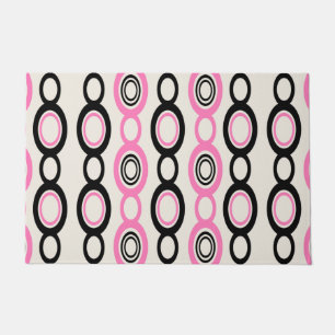 Paillasson Mmilieu du siècle Chaîne moderne Liens Rose noir