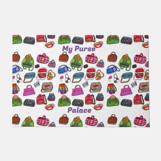 Paillasson Modèle d'art Motif illustré à la main (Devant)