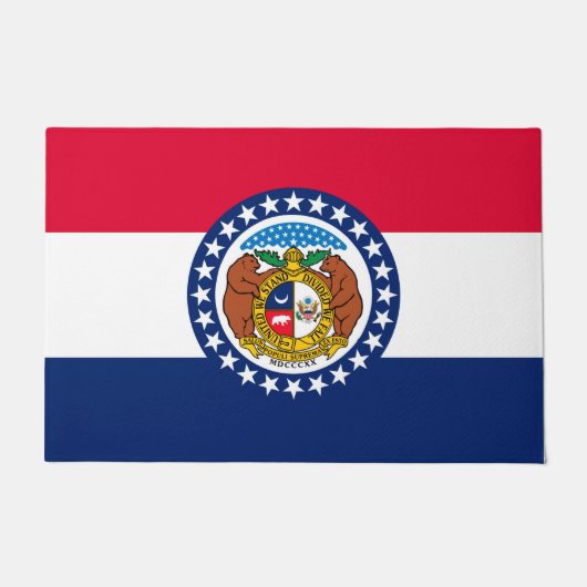 Paillasson Modèle de drapeau d'État du Missouri (Devant)