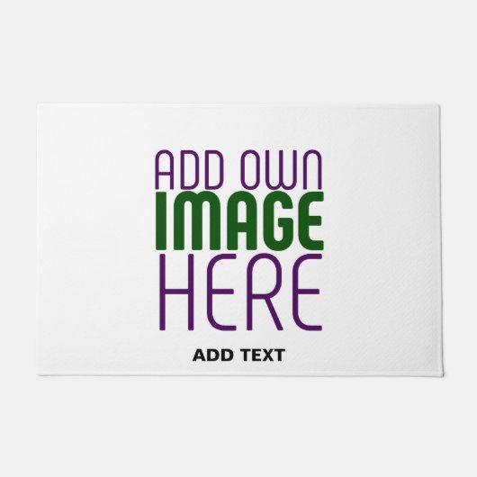 PAILLASSON MODÈLE DE TEXTE D'IMAGE BLANCHE SIMPLE MODERNE (Devant)