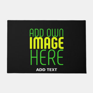 PAILLASSON MODÈLE DE TEXTE D'IMAGE NOIRE SIMPLE ET MODERNE