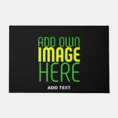 PAILLASSON MODÈLE DE TEXTE D'IMAGE NOIRE SIMPLE ET MODERNE (Devant)