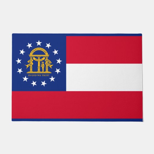 Paillasson Modèle du drapeau de l'État de Géorgie (Devant)