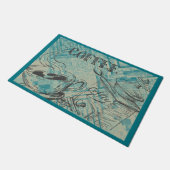 Paillasson Modern Coffee Art Teal (Incliné)