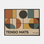 Paillasson Modern geometric mid-century customizable design (Devant)