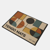 Paillasson Modern geometric mid-century customizable design (Incliné)