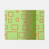 Paillasson Modern Pattern Green Geometric Design  Doormat (Devant)
