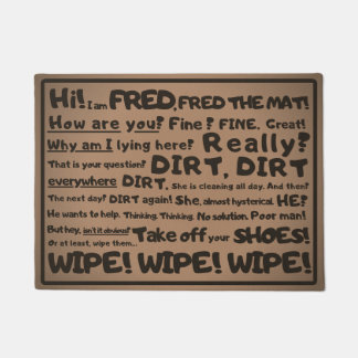 Paillasson Moderne, clair, humoristique - Fred the Mat, tenda