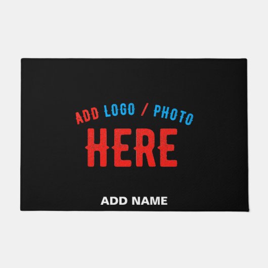 PAILLASSON MODERNE ET MODERNE PERSONNALISABLE NOIR VÉRIFIÉ (Devant)