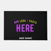 PAILLASSON MODERNE ET MODERNE PERSONNALISABLE NOIR VÉRIFIÉ (Devant)