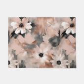 Paillasson Moderne floral rose gris (Devant)