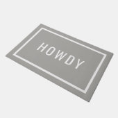 Paillasson Moderne Howdy | Couleurs modifiables (Incliné)
