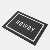 Paillasson Moderne Howdy | Couleurs modifiables (Incliné)