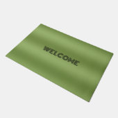 Paillasson Moderne mignon Solide dégradé vert motif d'onde (Incliné)