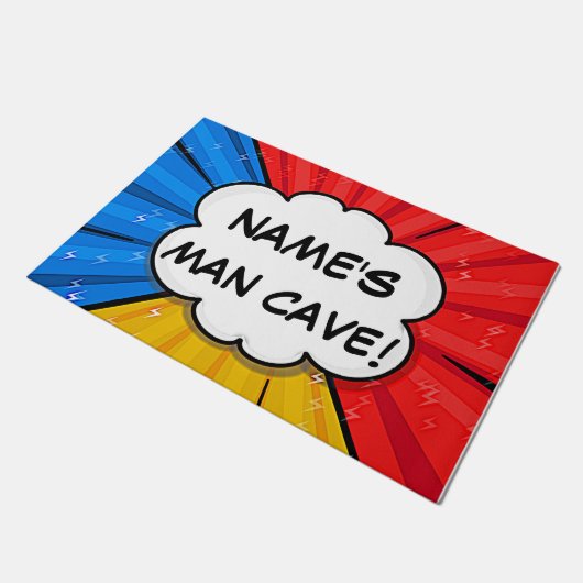 Paillasson Modifier tout le texte Ajouter le nom Man Cave Com (Incliné)