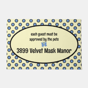 Paillasson Mon adresse sur un animal de compagnie