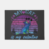 Paillasson mon chat est ma valentine, mon chat est ma valenti (Devant)