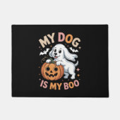 Paillasson Mon chien est mon garçon Drôle Halloween (Devant)