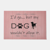 Paillasson Mon Chien ne voulait pas le laisser entrer dans le (Devant)