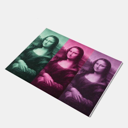 Paillasson Mona Lisa Rose vert violet (Incliné)