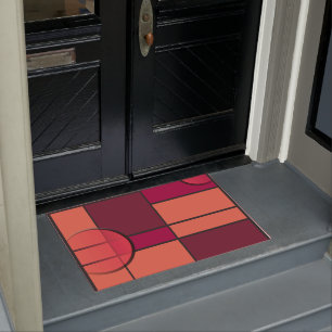 Paillasson Mondrian et rouge