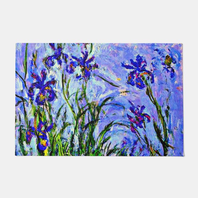 Paillasson Monet - Lilacs Irises, (Devant)