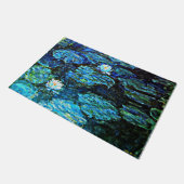 Paillasson Monet - Lys d'eau, Bleu, (Incliné)
