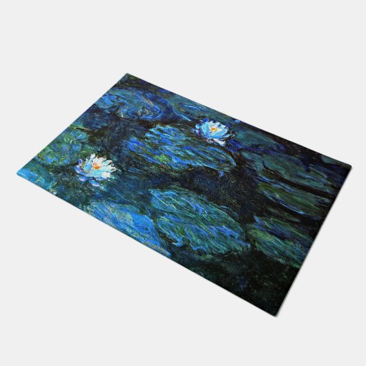 Paillasson Monet - Lys d'eau Bleus (Incliné)