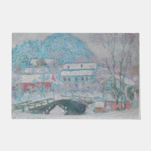 Paillasson Monet - Norvège, village de Sandviken sous la neig