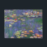 Paillasson Monet Water Lilies Chef-d'oeuvre Peinture<br><div class="desc">Monet Water Lilies - Ce tableau Monet classique a été peint par Claude Monet en 1916. Il fait partie de sa célèbre collection de nénuphars où il peint dans son jardin à Giverney,  France. Un tableau de chef-d'oeuvre.</div>