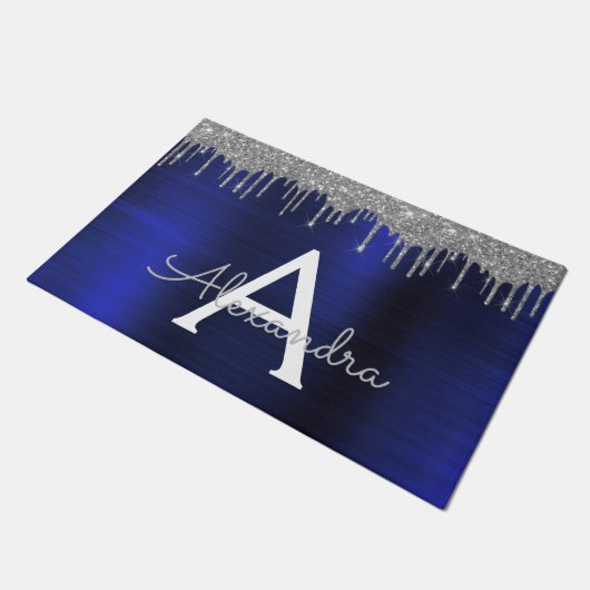 Paillasson Mongram de Silver Navy (Incliné)