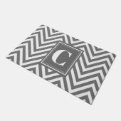 Paillasson Monogram Grey Chevron Doormat (Incliné)