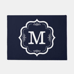 Paillasson Monogramme bleu de marine