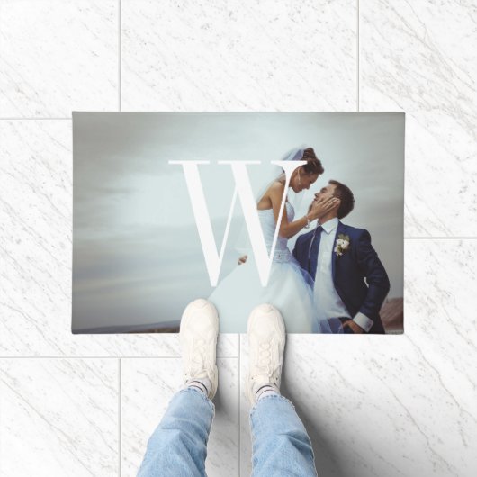 Paillasson Monogramme classique - Mariage photo mat (Intérieur)