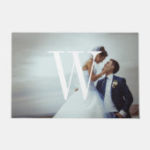 Paillasson Monogramme classique - Mariage photo mat (Devant)