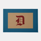 Paillasson Monogramme D Vieux Anglais Bleu Trim Porte (Devant)