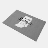 Paillasson Monogramme de la famille Indiana (Incliné)