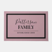 Paillasson Monogramme de la famille Mauve (Devant)