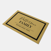 Paillasson Monogramme de la famille Mustard (Incliné)