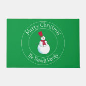 Paillasson Monogramme Doormat Snowman (Devant)