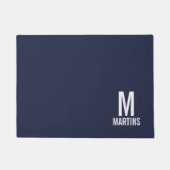 Paillasson Monogramme et nom de la famille personnalisée mode (Devant)