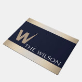 Paillasson Monogramme fait sur commande personnalisé (Incliné)