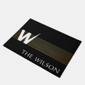 Paillasson Monogramme fait sur commande personnalisé (Incliné)