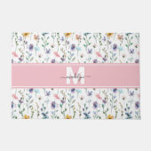 Paillasson Monogramme Fleur Sauvage (Devant)