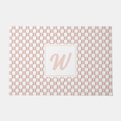 Paillasson Monogramme Motif rose Gold Pink (Devant)