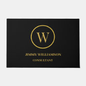 Paillasson Monogramme Or Black Business (Devant)