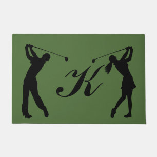 Paillasson Monogramme personnalisable de partouzeur de golf