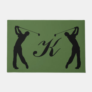 Paillasson Monogramme personnalisable de partouzeur de golf
